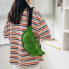 Wholesale Plush Velvet Edamame Messenger Bag