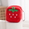 Wholesale Fruit Series Plush Coin Purse Keychain