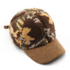 Wholesale Autumn and Winter Color Matching Plush Camouflage Cotton Baseball Caps