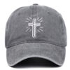 Wholesale Cross Embroidered Cotton Baseball Caps