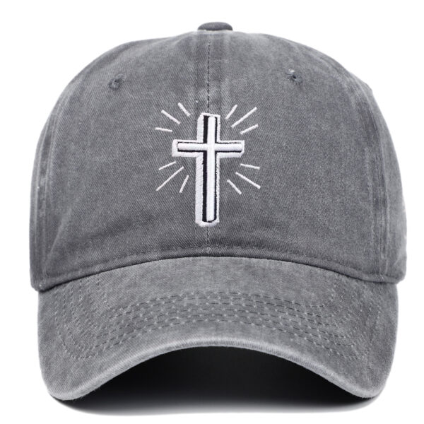 Wholesale Cross Embroidered Cotton Baseball Caps
