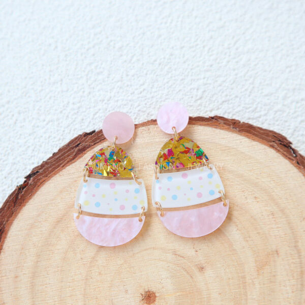 Wholesale Easter Acrylic Egg Earrings
