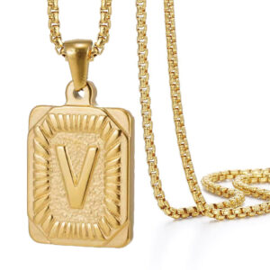 Gold V (with chain)