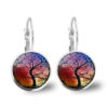 Wholesale Tree of Life Glass Earrings