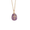 Wholesale Natural Stone Crosses Stainless Steel Necklaces