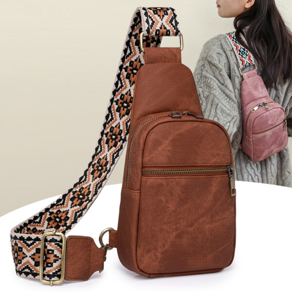 O1CN01UYlyrJ1SRLGQFWGJe_2214123352243-0-cib Wholesale Wide Shoulder Strap PU Chest Bag Single Shoulder Bag