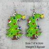 Wholesale Santa Claus Bells Red Car Water Drop Wooden Earrings