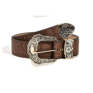 Pattern vintage carved three-piece Buckle (embossed belt) gold buckle