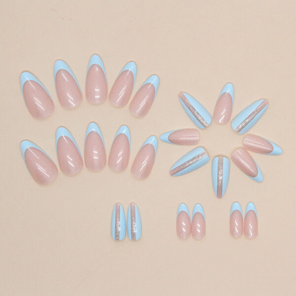 O1CN01UbD8Ya1qQvdVjipZN_3917635491-0-cib Wholesale Almond Nail Light Blue Nail Stickers