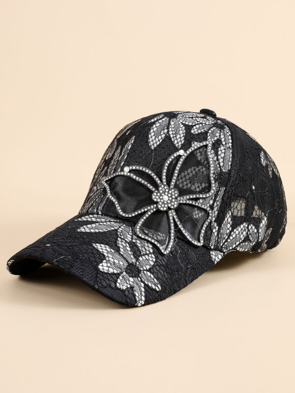 O1CN01UbXGxU1dthXYjrHpx_3380073794-0-cib Wholesale Butterfly Rhinestone Flower Polyester Baseball Cap
