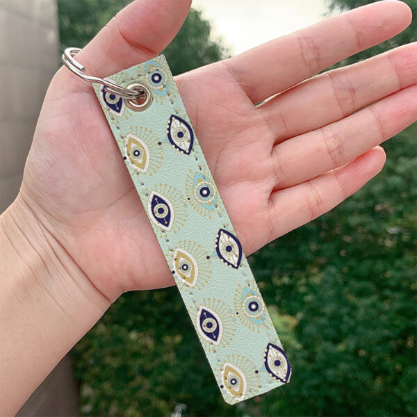 Wholesale Devil Eye PU Keychain Accessories