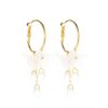 Wholesale Crystal Flower Tassel Alloy Earrings
