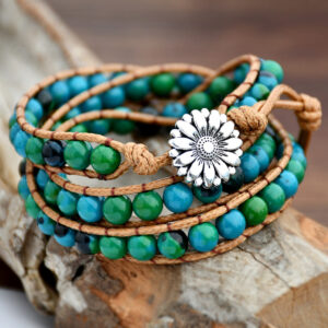Wholesale Beaded Multilayer Wrap Braided Bracelet