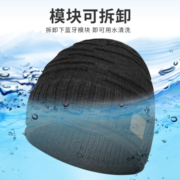 Wholesale Autumn and Winter Knitted Warm Plus Fleece Bluetooth Hat