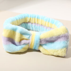 #15 [yellow + blue + purple] striped headband - single