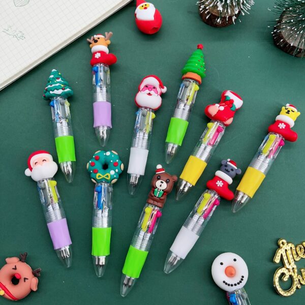 O1CN01UiwuQQ2EDEWoWuQ1E_2209932338710-0-cib Wholesale Cartoon Christmas Mini Four Color Plastic Ballpoint Pen