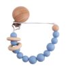 O1CN01UjPQU61y3aMd7kF0E_2206682286523-0-cib Wholesale Baby Beech Wood Clip Silicone Bead Grinding Pacifier Chain