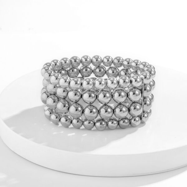 Wholesale Punk Style Exaggerated Ball Chain Bracelet