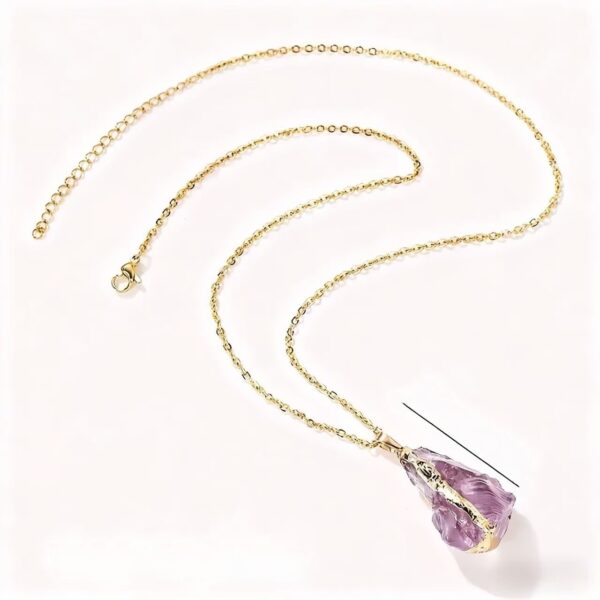 Wholesale Irregular Crystal Electroplated Necklaces