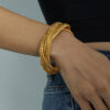 Wholesale 18K Gold Plated Four-layer Goose Throat Stretch Bracelet