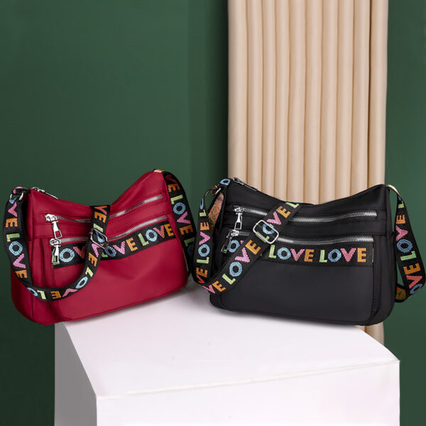 Wholesale Large Capacity Multi Pocket Letter Oxford Fabric Crossbody Bag