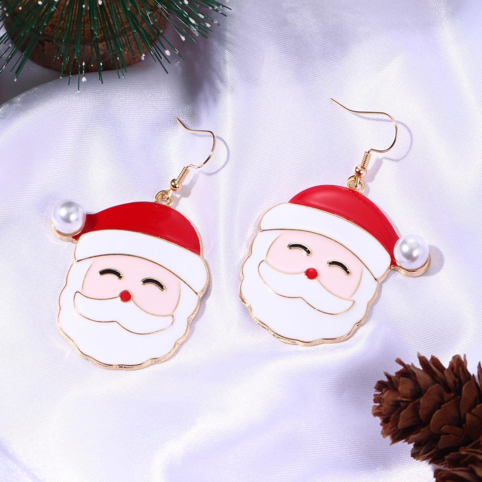 Wholesale Christmas Creative Cartoon Cute Alloy Earrings