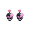 O1CN01UnBmtk1tTALYfvYV2_2207988525902-0-cib Wholesale Acrylic Pink Skull Earrings Engraved Graffiti Heart