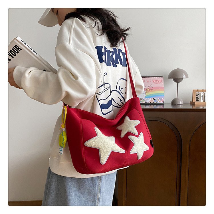 Wholesale Oxford Cloth Cute Pentagram Messenger Bag