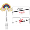 Wholesale ABS Rainbow Telescoping Keychain