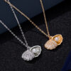 Wholesale Seashell Imitation Pearl Pendant Alloy Necklace