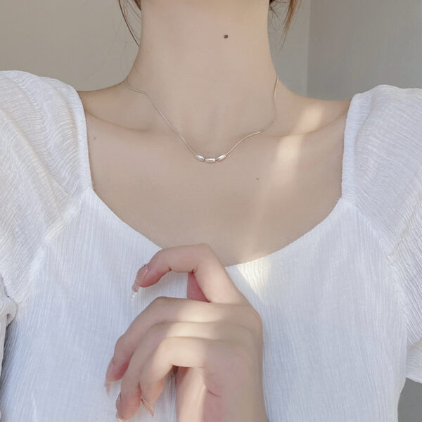 O1CN01Uo9lGb1eH3m2zwwvi_3782933845-0-cib Wholesale 925 Silver Rice Grain Necklace