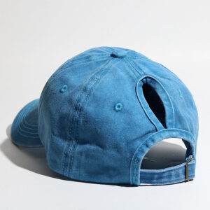 Washed horsetail cap/Lake Blue / Adjustable