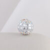 Wholesale Soft Clay Diamond Patch Crystal Bouncy Ball Straight Hole Beads