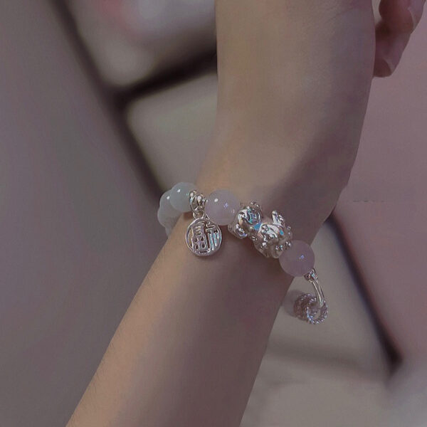 Wholesale Opal Natural Powder Crystal Fortune Brand Pixiu Bracelet