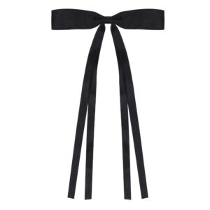 Polyester cotton ribbon black 8G duckbill clip