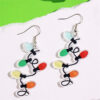 Wholesale Christmas Acrylic Colorful Lantern Ball Original Design Colorful Lantern Pendant Earrings
