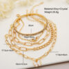 Wholesale Butterfly Diamond Alloy Bracelet