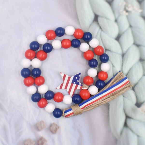 O1CN01UtBm7O1VTZthTyn71_2268362654-0-cib Wholesale Independence Day Hemp Rope Tassel Wood Beads Decorations Pendant