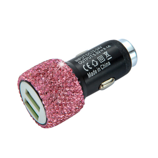 O1CN01UtlvAw1eKijPTiSLu_2210884313853-0-cib Wholesale Car Charger Fast Charging Dual Usb One Drag Two Multifunctional Aluminum Alloy Car Charging Head Drill Safety Hammer