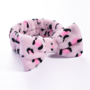 35#Rose leopard print (bow headband)