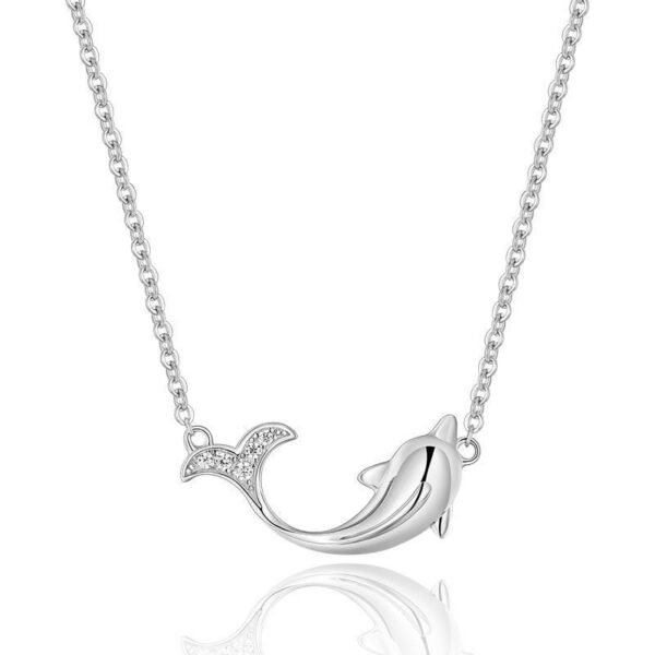 Wholesale Rose Gold Dolphin Alloy Necklaces