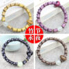 Wholesale Luminous Beads Ebony Wood Bracelet
