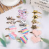 Wholesale Cute Sequin Stars Butterfly Heart Bangs Hair Clips