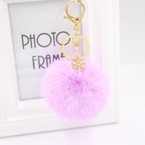 Taro purple / Gold key chain
