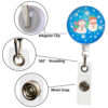 O1CN01Ux4tPI1aa3il2l24a_2950503345-0-cib Wholesale Crystal Glass Christmas Telescopic Keychain
