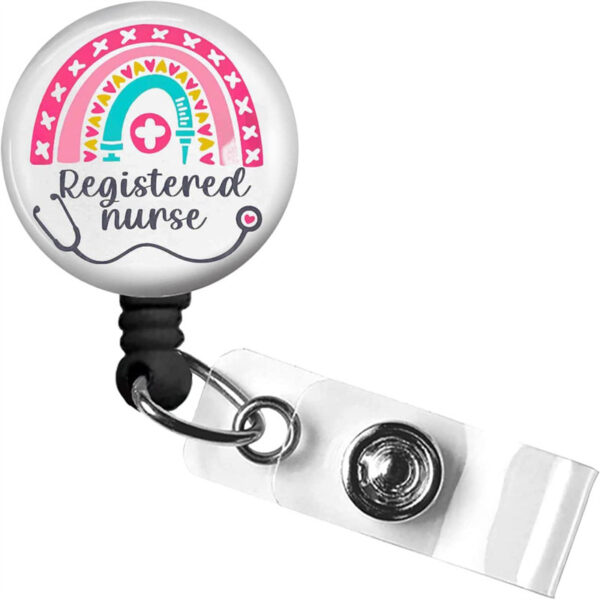 Wholesale ABS Rainbow Retractable Easy Pull Keychain