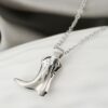 Wholesale Western Style Cowboy Boots Vintage Necklace Clavicle Chain