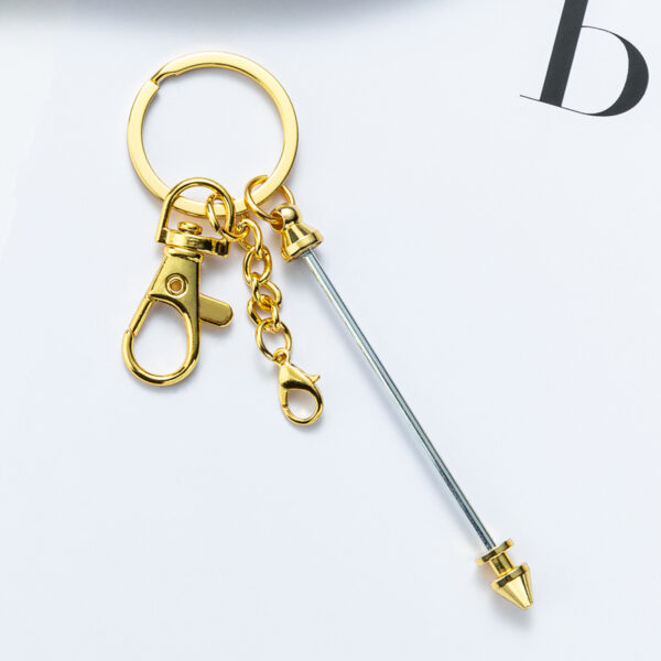 Wholesale's New Bead DIY Multi-color Metal Handmade Keychains