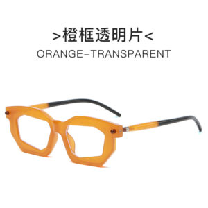 Orange frame transparent sheet