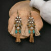 O1CN01V2T7VZ1onFhBj8lce_2059265269-0-cib Wholesale Boho Tassel Flowers Alloy Earrings